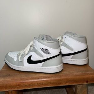 Women’s Jordan 1 mid light smoke grey 1s